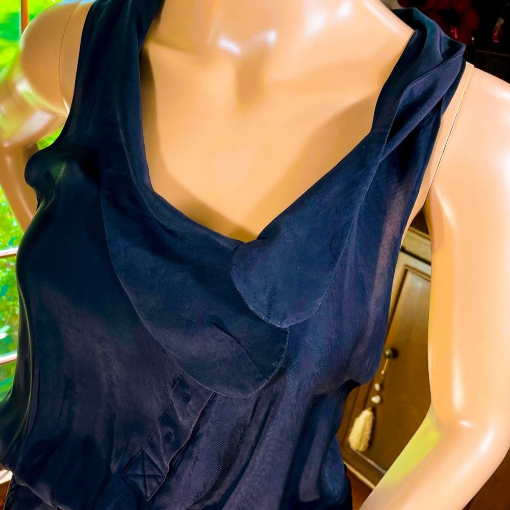 ⭐️HP⭐️ALEXANDER WANG▪️Asymmetric T-Back Draped Dress - Picture 4 of 7